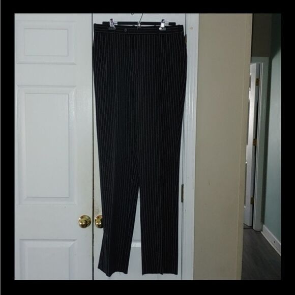 Zagato pinstriped pants  wool blended pants Sz  42R W36  NWT - Picture 1 of 6
